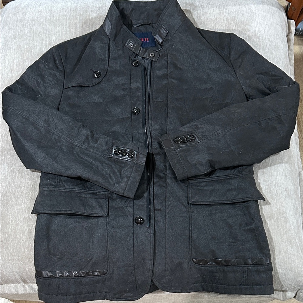 Men's Black Biker Jacket